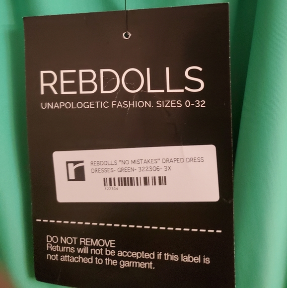 Rebdolls "Make No Mistakes" Draped Dress - Picture 3 of 3